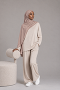 Hijab Jersey Liquide - Beige rosé
