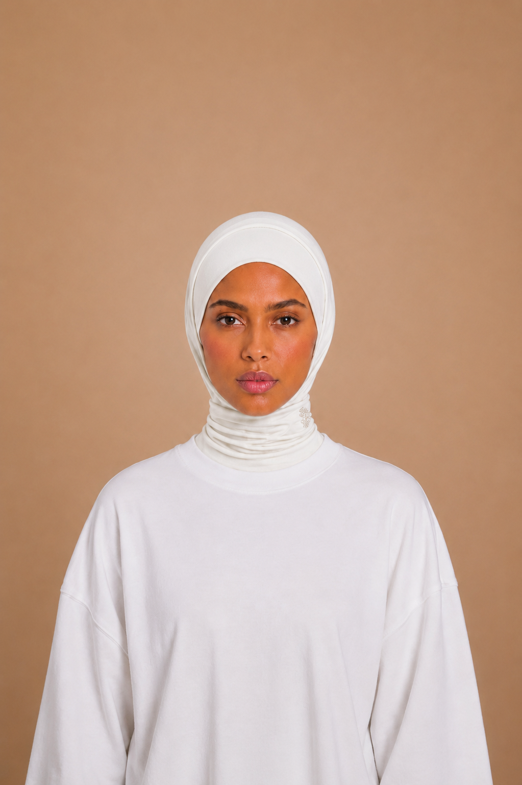 Cagoule Jersey Premium Perlée - Ivoire