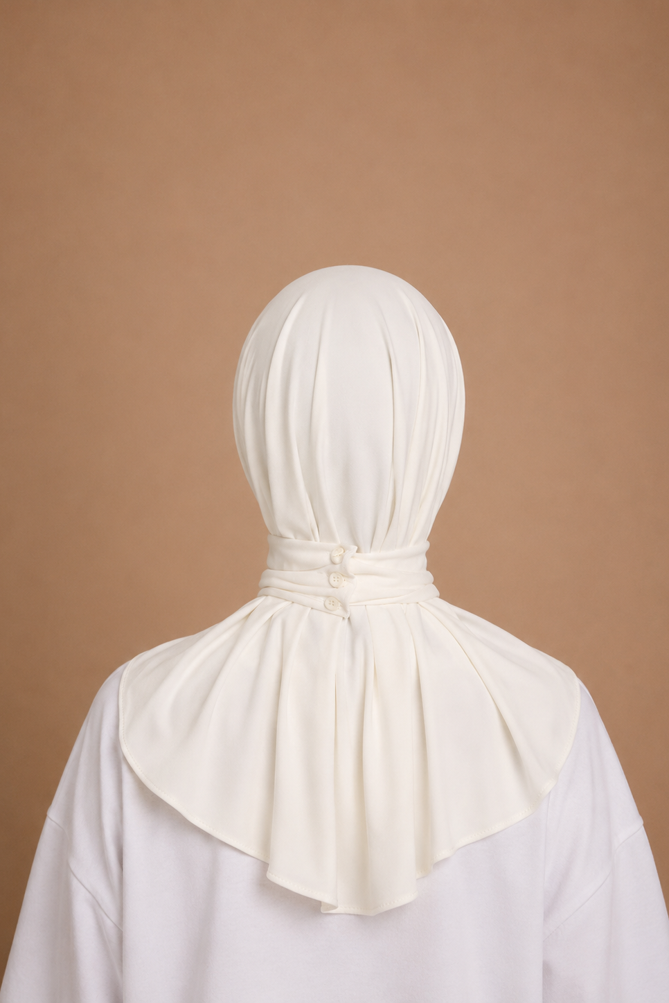 Cagoule Jersey Premium Perlée - Ivoire
