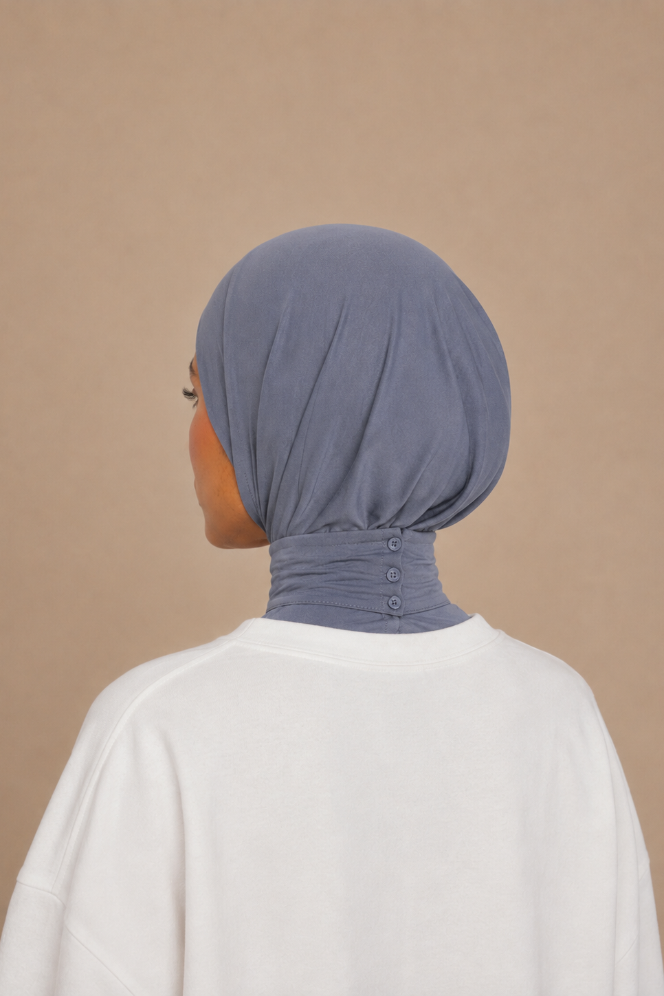 Cagoule Jersey Premium - Bleu cendré