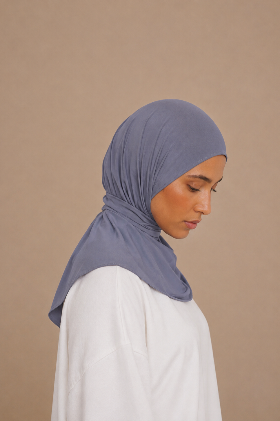 Cagoule Jersey Premium - Bleu cendré