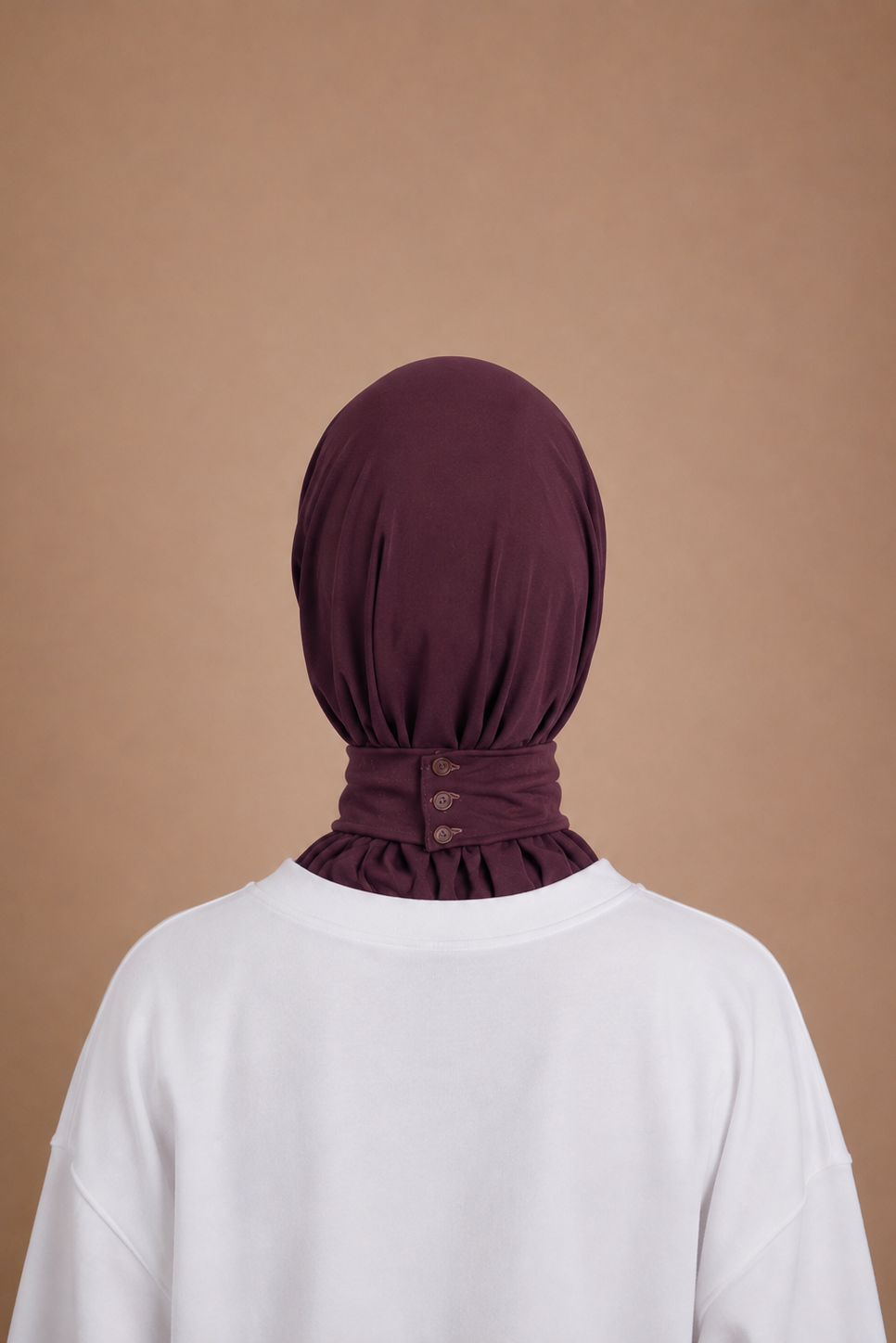 Cagoule Jersey Premium Perlée - Prune Profond