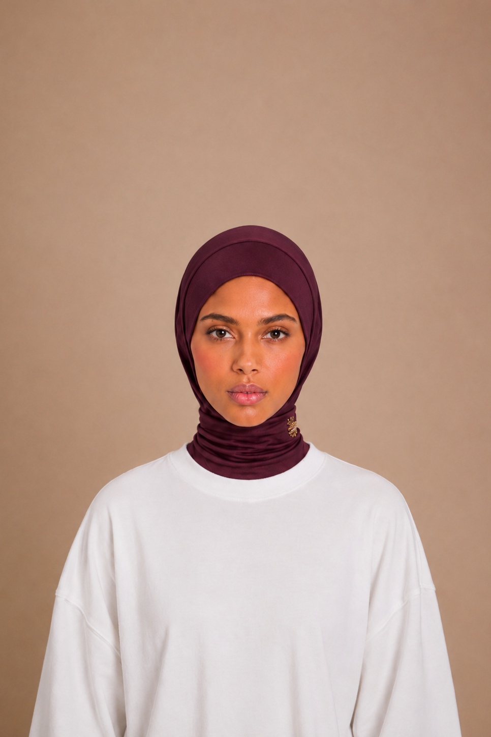 Cagoule Jersey Premium Perlée - Prune Profond