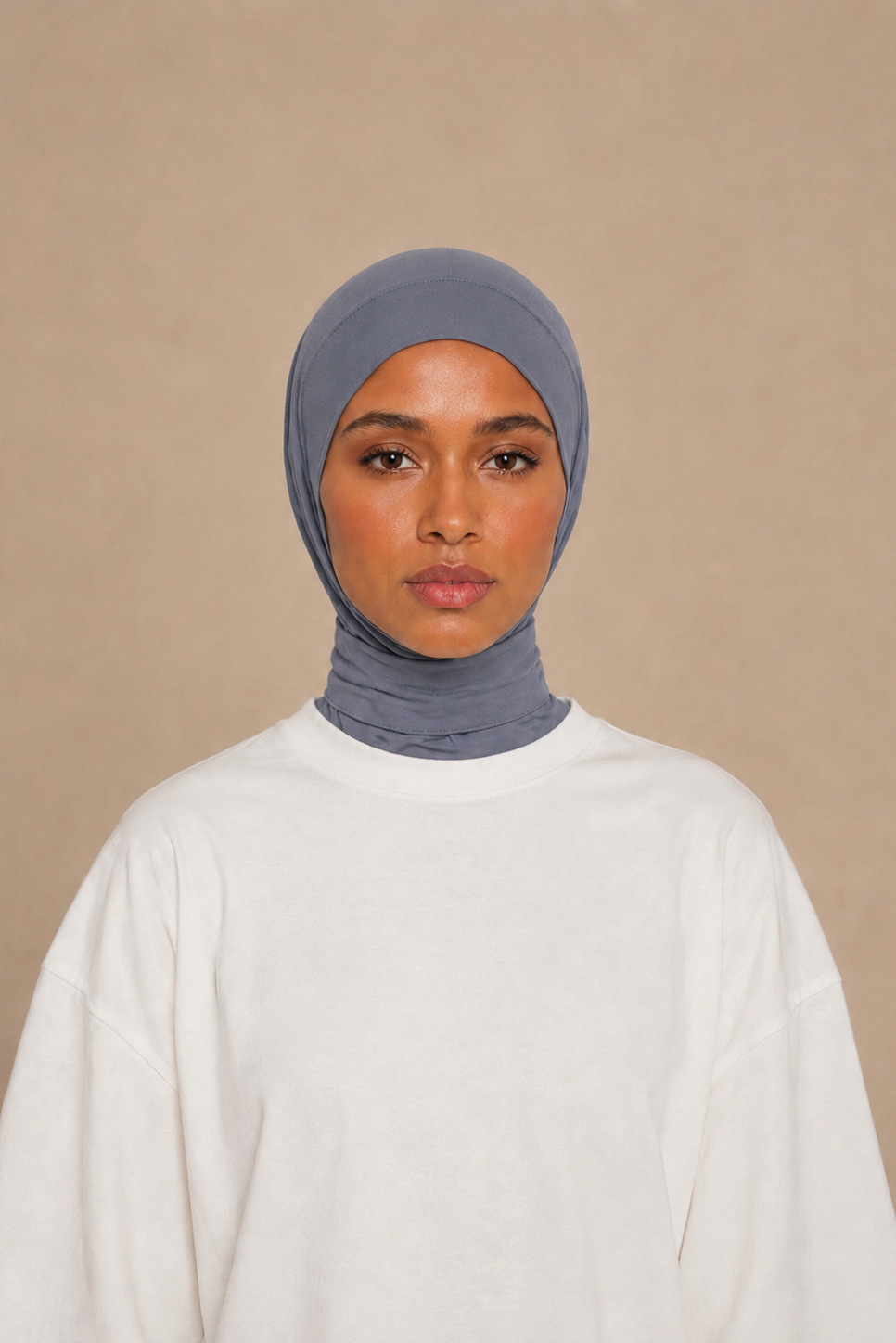 Cagoule Jersey Premium - Bleu cendré