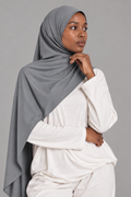 Hijab Jersey Premium Aimanté - Gris Taupe