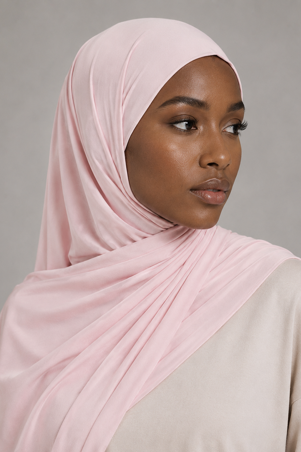 Hijab Jersey Liquide - Rose