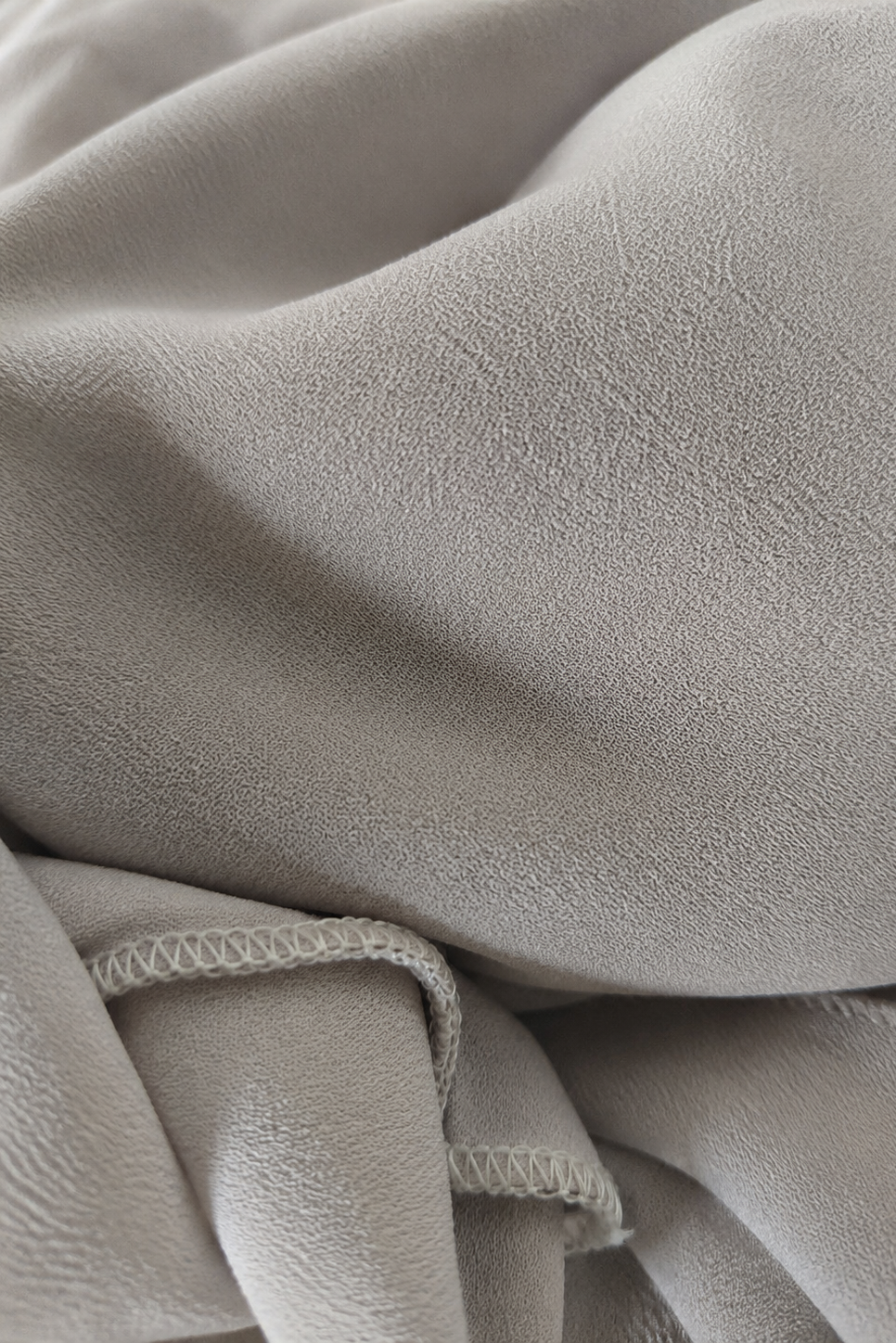 Khimar Mousseline Extra Long  3 Voiles - Gris Perle