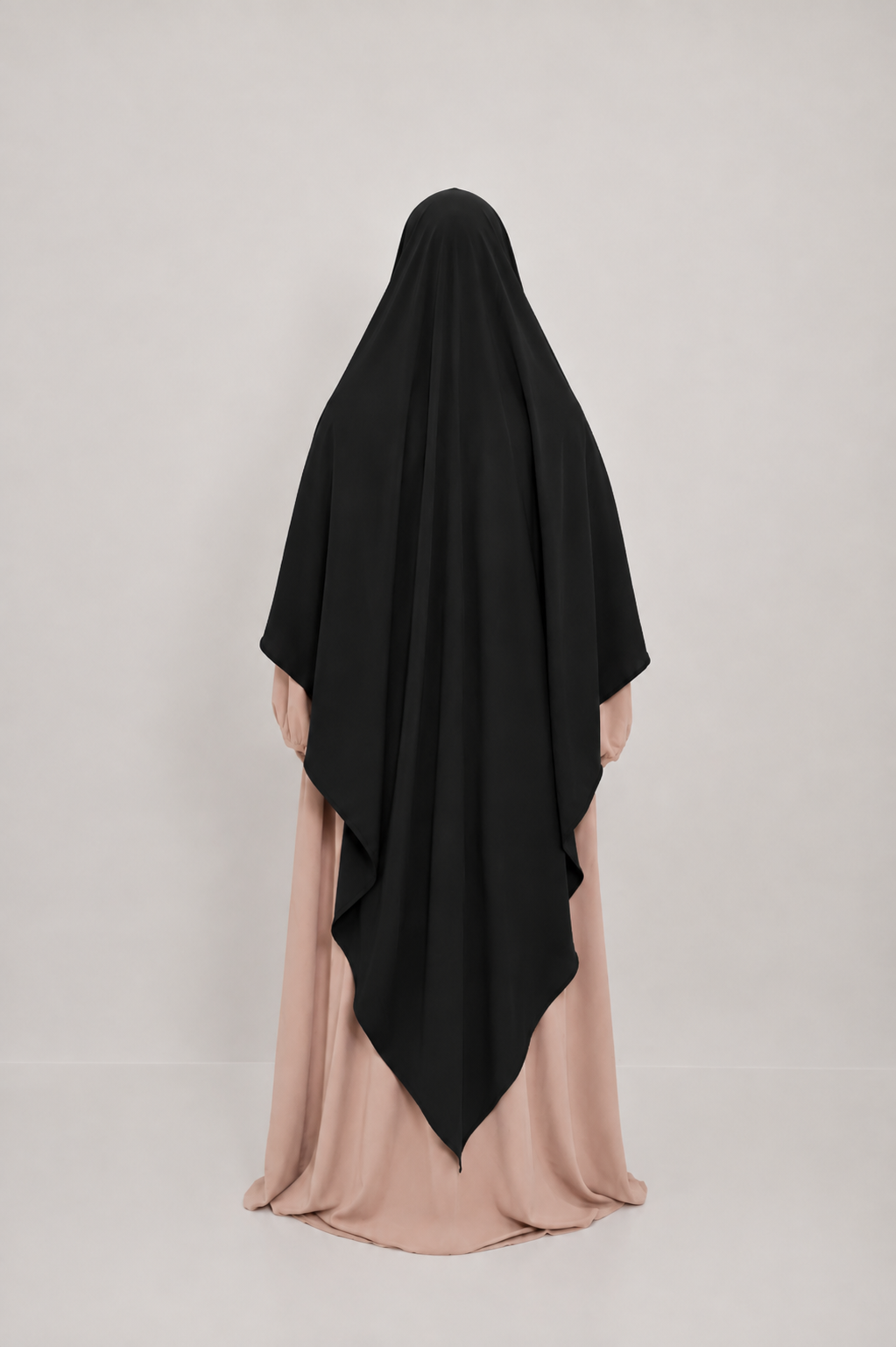 Khimar Soie de Médine XXL Extra Long – Noir
