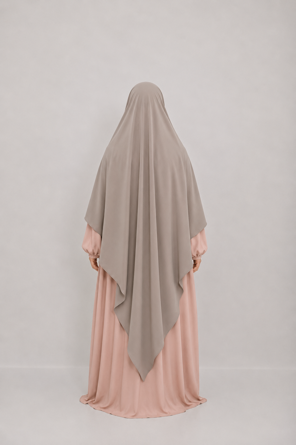 Khimar Soie de Médine XXL Extra Long – Taupe