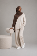 Hijab Jersey Liquide - Marron Chocolat