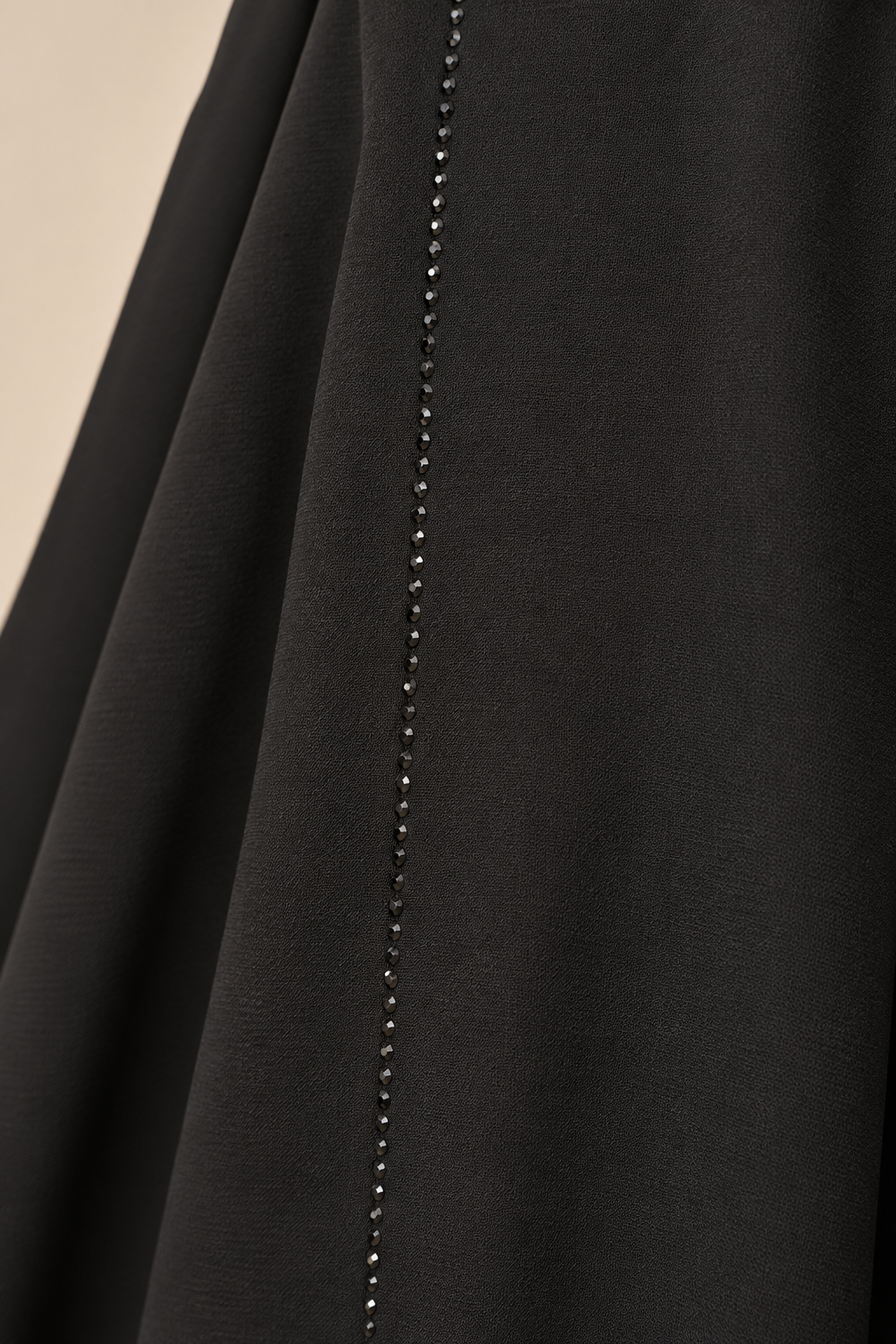 Hijab Jersey Premium à strass - Noir