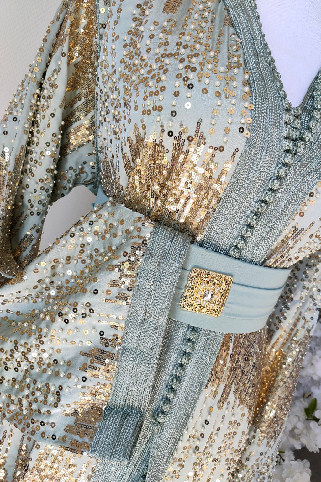 Takchita Prestige - Sauge sequins doré