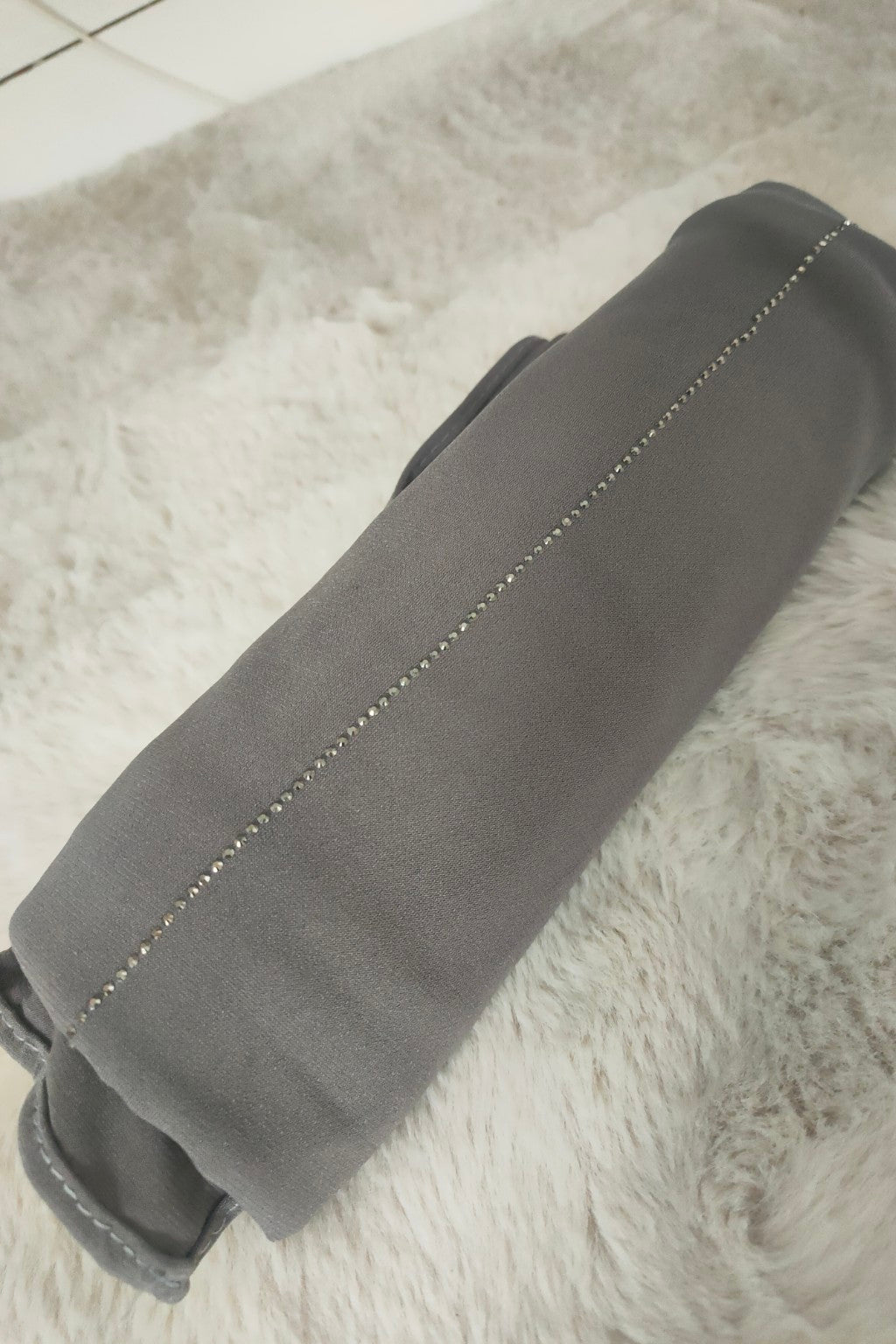 Hijab Jersey Premium à strass - Taupe Grisé