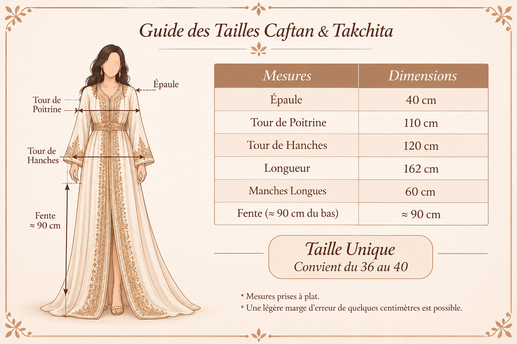 Takchita Mariage Ivoire & Or – Broderies Dorées & Ceinture