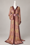 Takchita Prestige - Rose Mauve, Sequins Dorés & Perles
