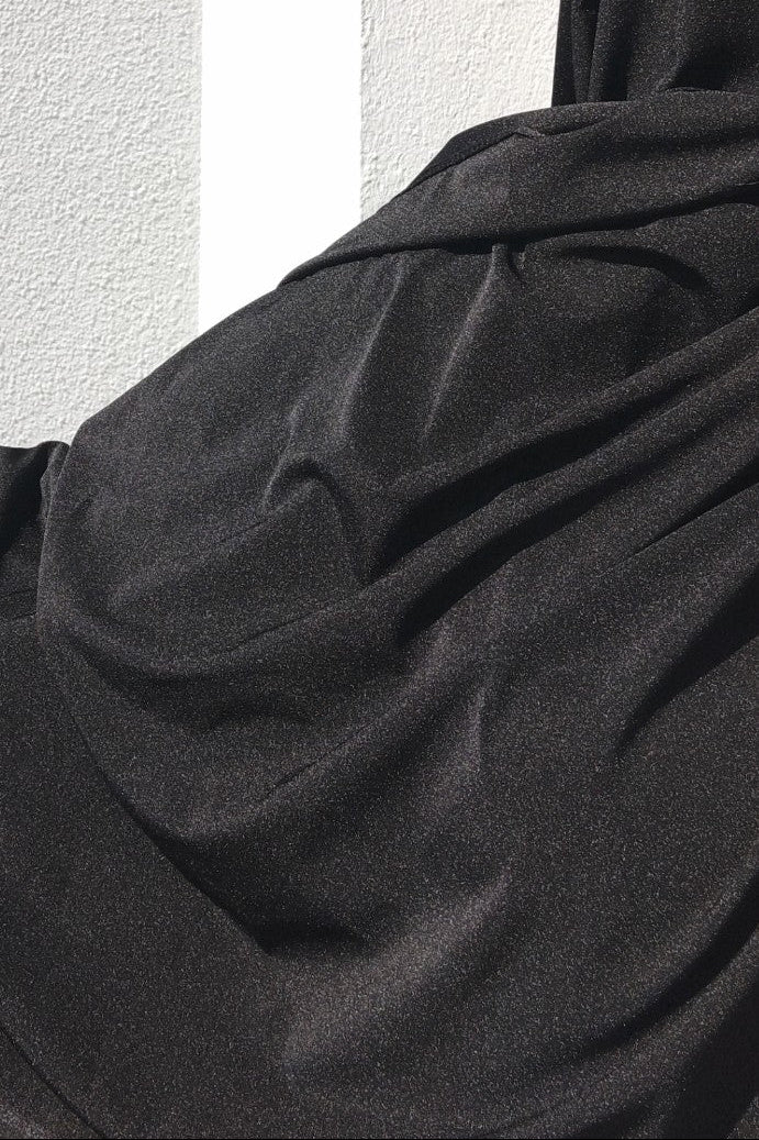 Hijab Jersey Premium Satiné -Noir