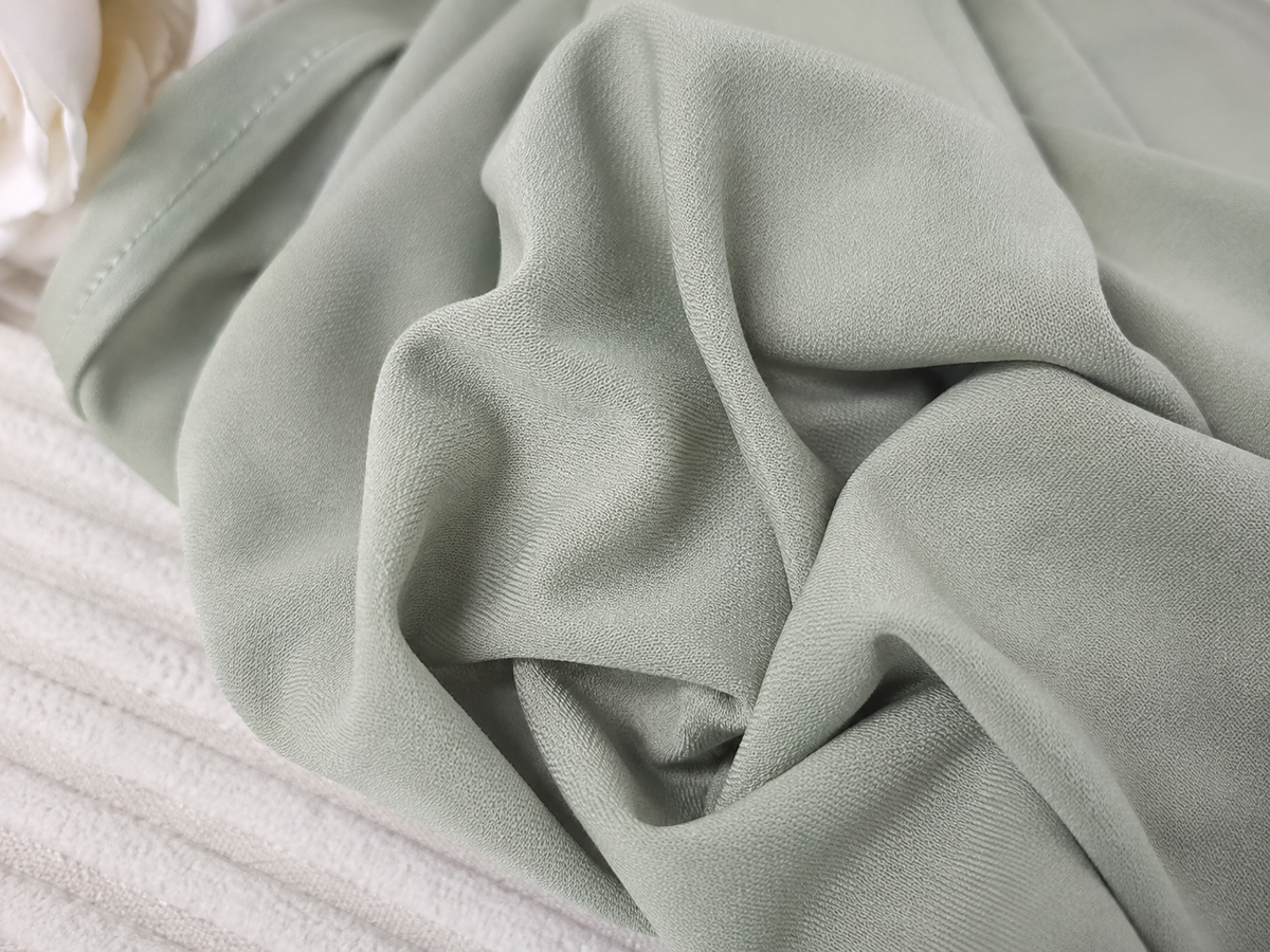 Hijab Jersey Premium Triangle - Vert sauge