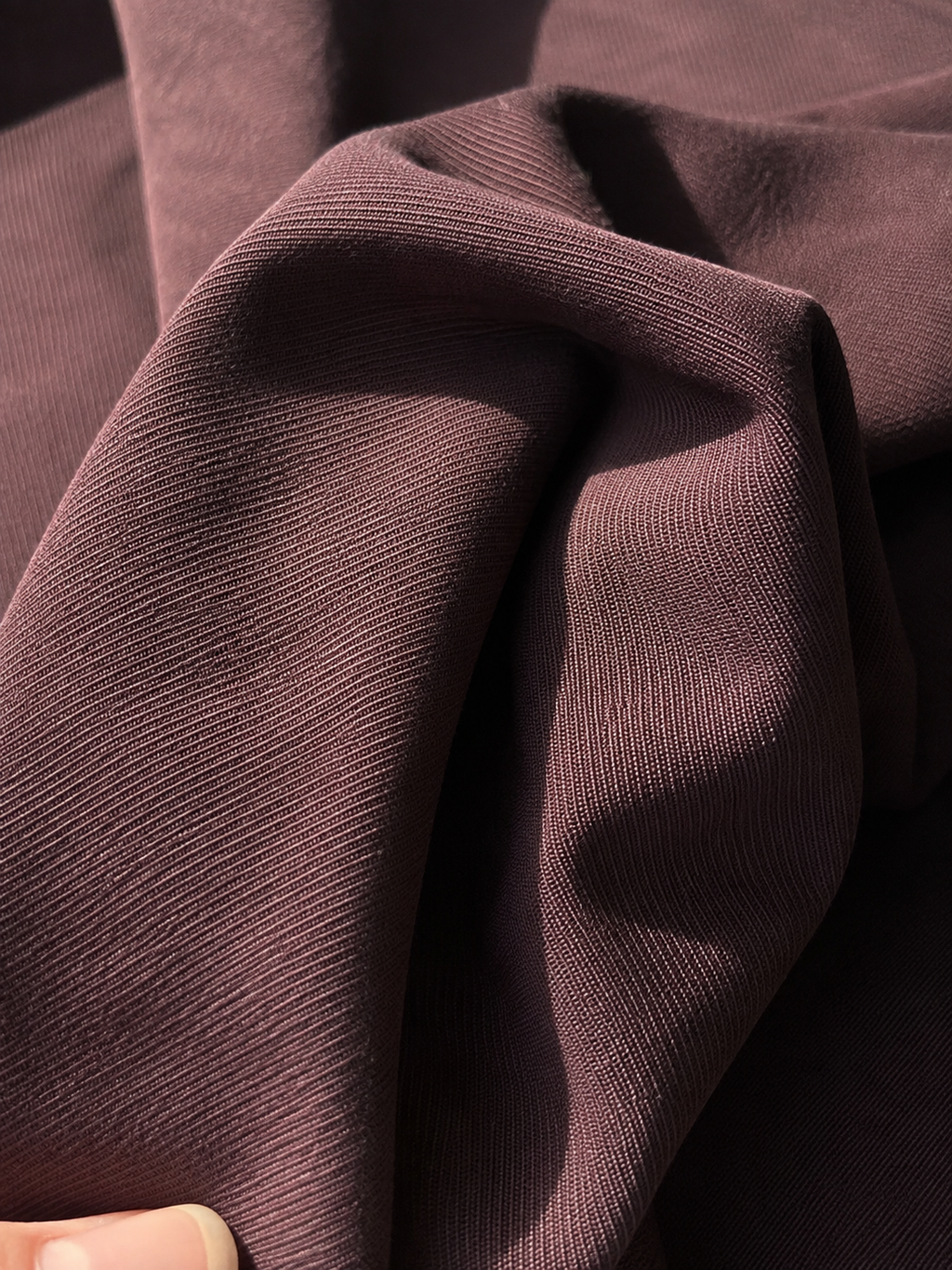 Hijab Jersey Premium Triangle - Marron Prune